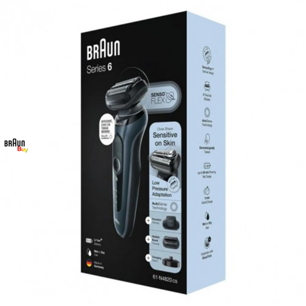 ریش تراش سری 6 براون مدل 60B-4820cs | ریش تراش براون سری ۶ مدل ۶۰b۴۸۲۰ cs | براون بای نمایندگی رسمی براون در ایران
