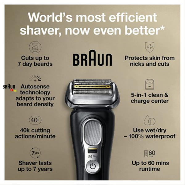 ریش تراش سری 9 براون مدل 9460CC |ریش تراش سری ۹ براون مدل ۹۴۶۰ | فروشگاه اینترنتی براون بای نماینده انحصاری براون در ایران